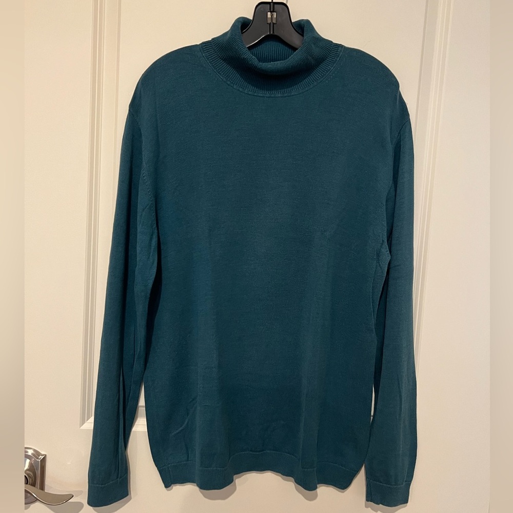 August Silk Long Sleeve Pullover Men’s Turtleneck